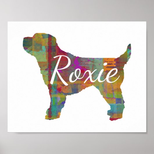 コックポパーソナライズされたー犬プリントポスター ポスター (正面)