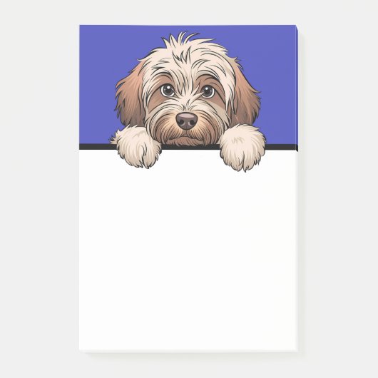 コックポーかわいい文房具子犬の恋人のギフト ポストイット (正面)