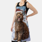 コックポーウィンターワンダーランドクリスマスジョイ エプロン (インサイチュ)