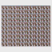 コックポーウィンターワンダーランドクリスマスジョイ ラッピングペーパー (フラット)