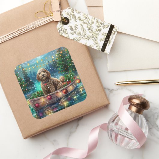 コックポークリスマスフェスティバル航海 スクエアシール (ギフト)