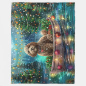 コックポークリスマスフェスティバル航海 フリースブランケット (正面)