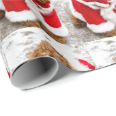 コックポークリスマスラッピング紙 ラッピングペーパー (ロールコーナー)