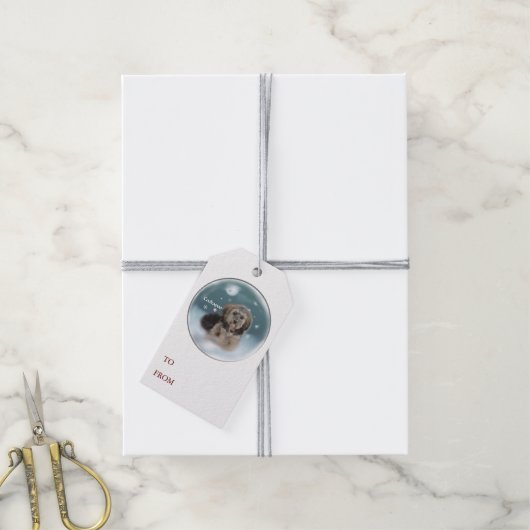 コックポークリスマス ギフトタグ (より糸付き)