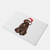 コックポークリスマス ドアマット (アングル)