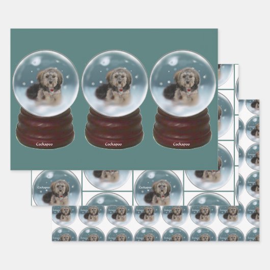 コックポークリスマス ラッピングペーパーシート (セット)