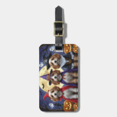 コックポードッパンプキンハロウィンおもしろい ラゲッジタグ (正面縦)