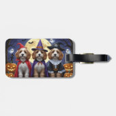 コックポードッパンプキンハロウィンおもしろい ラゲッジタグ (裏面横)