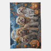 コックポーハロウィン不気味 キッチンタオル (縦)