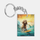 コックポービーチサーフィン絵画ズ キーホルダー (正面左)