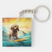 コックポービーチサーフィン絵画ズ キーホルダー (裏面)