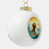 コックポービーチサーフィン絵画ズ セラミックボールオーナメント (左)