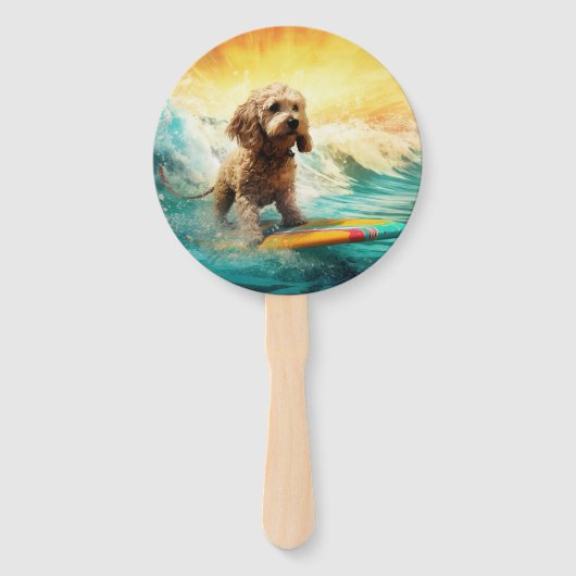 コックポービーチサーフィン絵画ズ ハンドファン (裏面)