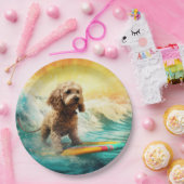 コックポービーチサーフィン絵画ズ ペーパープレート (パーティー)