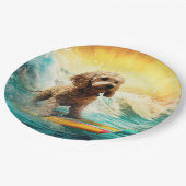 コックポービーチサーフィン絵画ズ ペーパープレート (アングル)