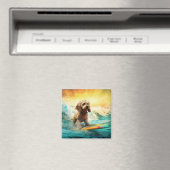 コックポービーチサーフィン絵画ズ マグネット (インサイチュ (食洗機))