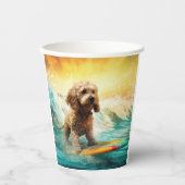 コックポービーチサーフィン絵画ズ 紙コップ (正面)