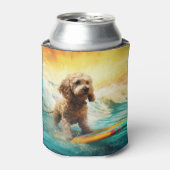 コックポービーチサーフィン絵画ズ 缶クーラー (缶正面)