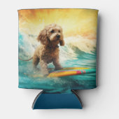 コックポービーチサーフィン絵画ズ 缶クーラー (正面)