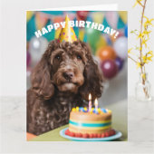 コックポー誕生日パーティー カード (黄色い花)