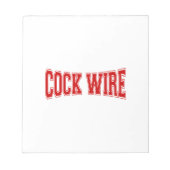 コックワイヤー ノートパッド (正面)
