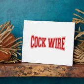 コックワイヤー フォトプラーク (側面)