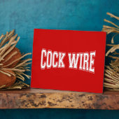 コックワイヤ フォトプラーク (側面)