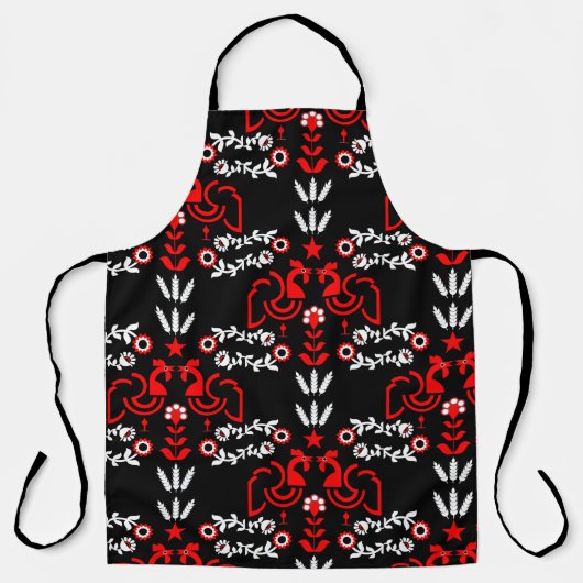 コッケレルスカンジナビアフォークアート エプロン (正面)