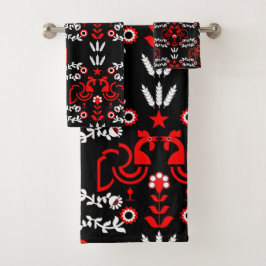 コッケレルスカンジナビアフォークアート バスタオルセット