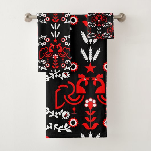 コッケレルスカンジナビアフォークアート バスタオルセット (インサイチュ)