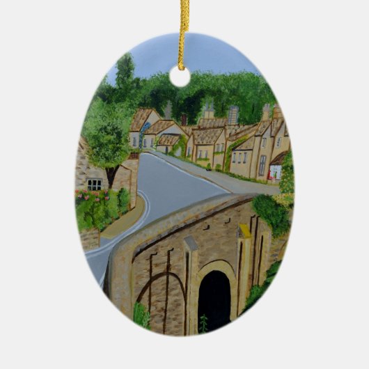 コッツウォルズイングランド セラミックオーナメント (正面)