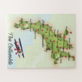 コッツウォルズヴィンテージマップ ジグソーパズル (横)