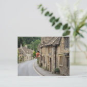 コッツウォルズ葉書にハチミツ色のコテージ ポストカード (スタンド正面)