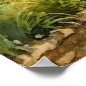 コッツウォーズ旅行の美しい水色 ポスター (角)