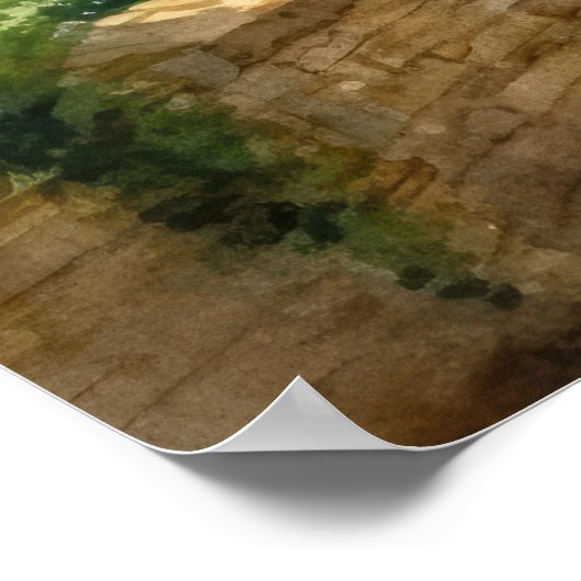 コッツワ魅力的ーズ旅行の水色 ポスター (角)