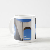 コットタワーアップクローズシーニックビスタ観光客 コーヒーマグカップ (正面左)