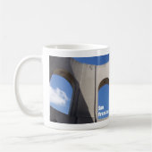 コットタワーアップクローズシーニックビスタ観光客 コーヒーマグカップ (左)