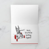 コットランドテリアのグッドカードを引っ張る カード (内部)