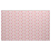 コットンのトイル生地、花と蝶 ファブリック (ヤード)