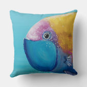 コットンのフィンサイドジョーク装飾用クッション クッション (裏面)