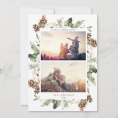 コットンウィンターグリーン2 Photo Holiday Card シーズンカード (正面)