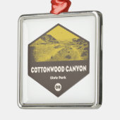 コットンウッドキャニオン州パークオレゴン メタルオーナメント (左)