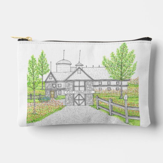 コットンウッドファームスモールアクセサリーバッグ アクセサリーポーチ (正面)