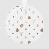 コットンエレガントとピネコーンクリスマスリース オーナメント (裏面)