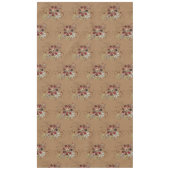 コットンエレガントテーブルクロス赤/銀/金ゴールド テーブルクロス (正面)