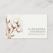 コットンエレガントパンパスグラスボホプロフェッショナル 名刺 (正面)