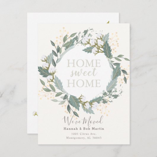 コットンエレガントリースホワイトムービング 案内ポストカード (正面/裏面)