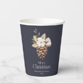コットンエレガント素朴とピネコーンクリスマス 紙コップ (裏面)