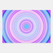 コットンカラフルキャンディピンクブルー ラッピングペーパーシート (正面3)