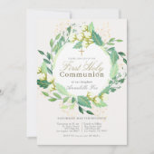 コットンガーデンリースグリーンファースト聖餐式 招待状 (正面)